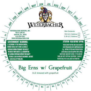 Weyerbacher Big Erns W/ Grapefruit July 2016