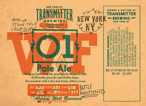 Transmitter Brewing Wf1 June 2016