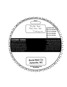 Burial Beer Co. LLC Scythe Rye India Pale Ale June 2016