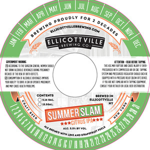 Ellicottville Brewing Company Summer Slam Citrus IPA