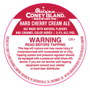 Coney Island Hard Cherry Cream Ale June 2016