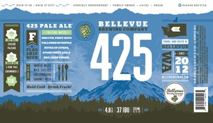 Bellevue Brewing Company Bellevue Brewing 425 Pale Ale