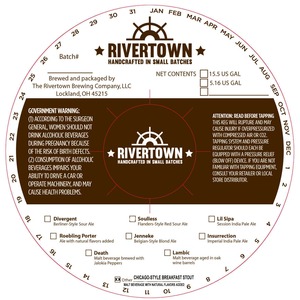 The Rivertown Brewing Company, LLC Chicago-style Breakfast Stout