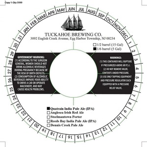 Tuckahoe Brewing Company Quatrain India Pale Ale (ipa)