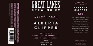 The Great Lakes Brewing Co. Barrel-aged Alberta Clipper July 2016