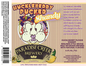 Paradise Creek Brewery Huckleberry Pucker Shandy