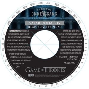 Ommegang Valar Dohaeris