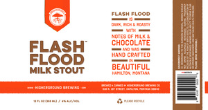 Flash Flood Milk Stout 