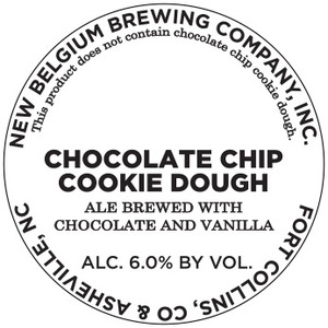 New Belgium Brewing Company, Inc. Chocolate Chip Cookie Dough
