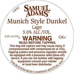 Samuel Adams Munich Style Dunkel July 2016