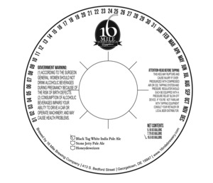 16 Mile Brewing Company, Inc Black Tag White India Pale Ale July 2016
