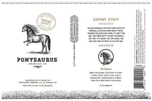 Ponysaurus Brewing Co. Export Stout July 2016