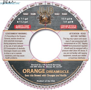 J Wakefield Brewing Orange Dreamsicle July 2016