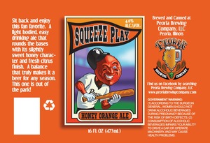 Peoria Brewing Company Squeeze Play Honey Orange Ale July 2016