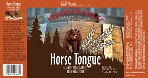 Anderson Valley Brewing Company Horse Tongue July 2016