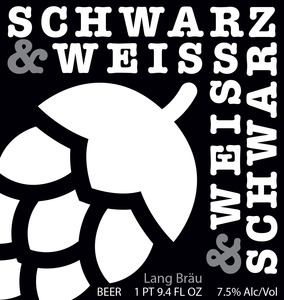 Lang Brau Schwarze & Weiss