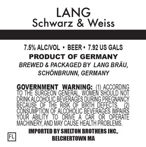 Lang Brau Schwarze & Weiss