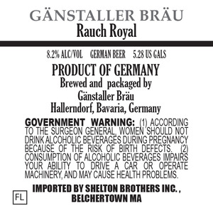 Ganstaller Brau Rauch Royal July 2016