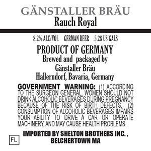 Ganstaller Brau Rauch Royal July 2016