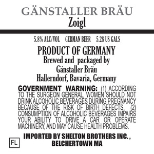 Ganstaller Brau Zoigl July 2016
