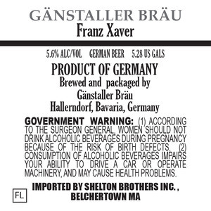 Ganstaller Brau Franz Xaver July 2016