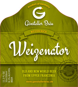 Ganstaller Brau Weizenator July 2016