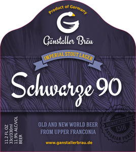 Ganstaller Brau Schwarze 90 July 2016