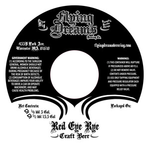 Flying Dreams Brewing Co. Red Eye Rye July 2016