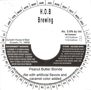 Hob Brewing Peanut Butter Blonde