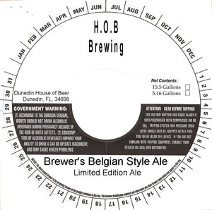 Hob Brewing Brewer's Belgian Ale