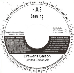 Hob Brewing Brewer's Saison