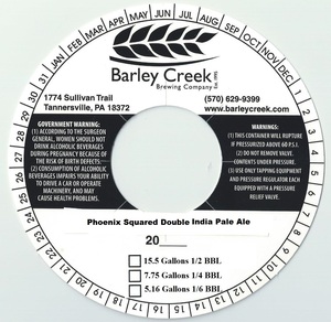 Barley Creek Phoenix Squared Double India Pale Ale July 2016