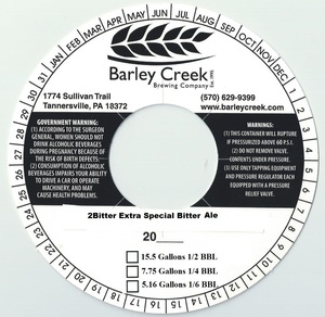 Barley Creek 2bitter Extra Special Bitter Ale July 2016