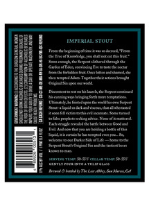 The Lost Abbey Serpent's Stout July 2016
