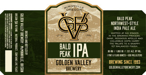 Golden Valley Brewery Bald Peak IPA July 2016
