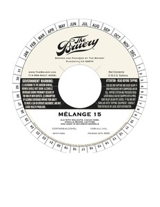 The Bruery Melange No. 15 July 2016