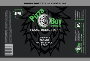 Pizza Boy Brewing Co. Citra Pils