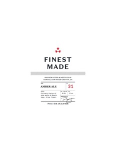 Finest Made Amber Ale