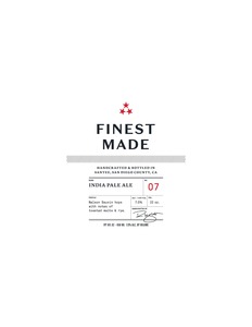 Finest Made India Pale Ale