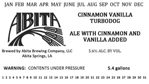 Abita Brewing Company Cinnamon Vanilla Turbodog