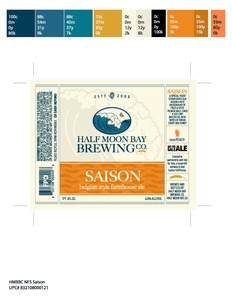 Half Moon Bay Brewing Company Saison Belgian Style Farmhouse Ale