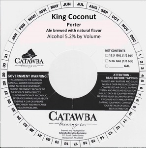 Catawba Brewing Co. King Coconut Porter July 2016