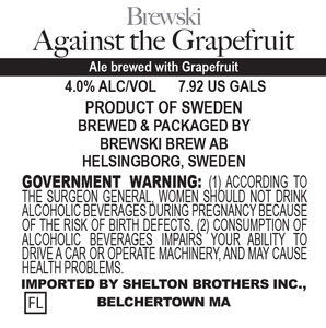 Brewski Against The Grapefruit July 2016