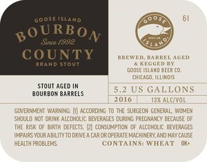 Goose Island Bourbon County Brand Stout