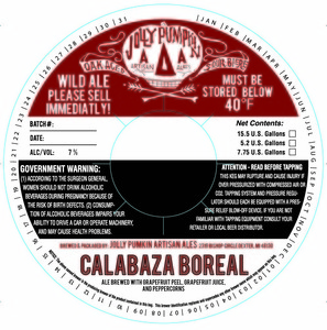 Jolly Pumpkin Artisan Ales Calabaza Boreal July 2016