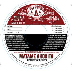 Jolly Pumpkin Artisan Ales Matame