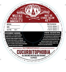 Jolly Pumpkin Artisan Ales Cucurbitophobia July 2016