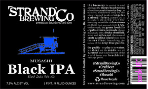 Musashi Black IPA July 2016