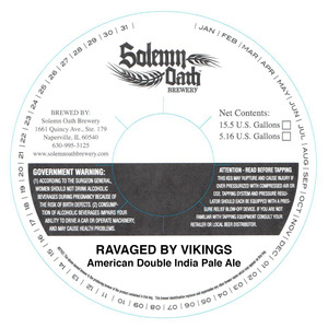 Solemn Oath Brewery Ravaged By Vikings