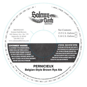 Solemn Oath Brewery Pernicieux